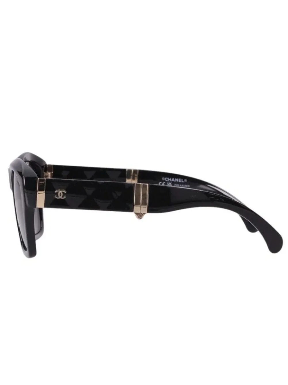 Chanel CC Logo Quilted Folding Sunglasses Eyewear